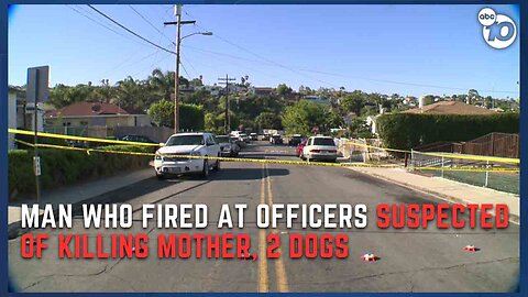 Police: Man who shot at officers in Encanto suspected of killing mother, 2 dogs