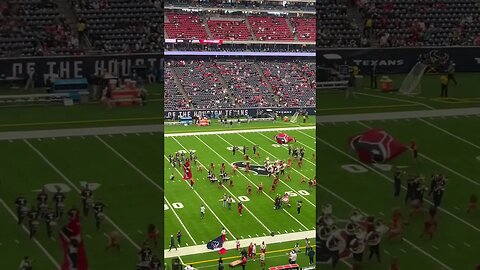 Texans Cheerleaders and Band Hypes the Houston Fans Prior to Game Against the Jaguars