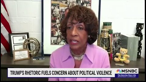 Rep Maxine Waters Claims Trump Is Threatening A Civil War If He Doesn't Win