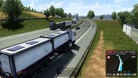 (euro truck simulator 2) self-defensive driving