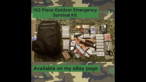 102 Piece Emergency Outdoor Survival Kit