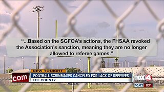 Lee County football scrimmages canceled due to ref pay