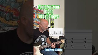 Fight For Your Right Beastie Boys Guitar Lesson + Tutorial #BeastieBoys #guitar #lesson #tutorial
