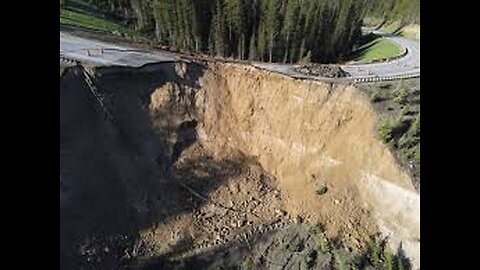 Mountain Landslide Destroys Section of Highway to Jackson, Wyo.