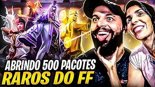 💪FREE FIRE AO VIVO💪ABRINDO 500 PACOTES RAROS💪DESAFIANTE RUMO HÁ 16k DE PONTOS💪 #freefireaovivo