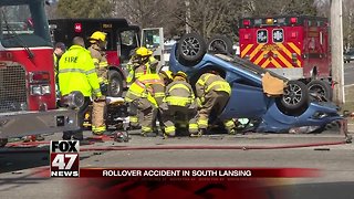 No serious injuries in rollover at Pennsylvania and Jolly