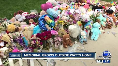 Memorial grows outside Watts family home in Frederick