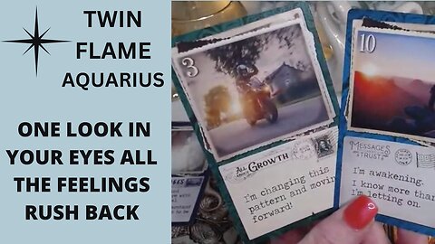 AQUARIUS ♒TWIN FLAME❤️‍🔥ONE LOOK IN YOUR EYES ALL THE FEELINGS RUSH BACK🔥AQUARIUS LOVE TAROT ❤️‍🔥