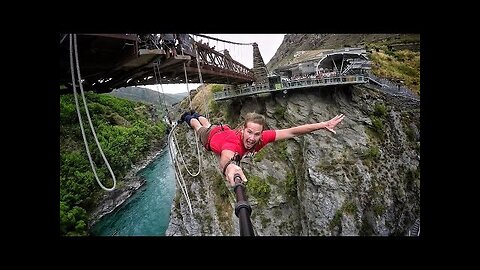 Extreme Bungy Jumping with Cliff Jump Shenanigans! Play On in New Zealand!