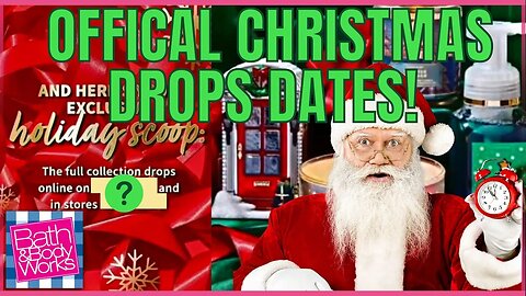 OFFICAL CHRISTMAS DROP DATES | Preview Christmas | Bath & Bodyworks | #bathandbodyworks #candles