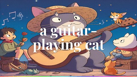 a guitar playing cat #relaxingmusic