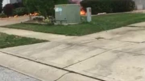 Viewer video: House explodes, catches fire in Camby, Indiana