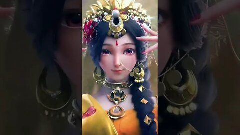 cute girl Indian dress animation @SuperGameHive