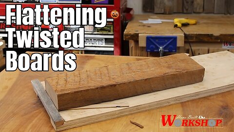 How to Flatten Warped Boards on your Planer (or Drum Sander) | Use this simple sled