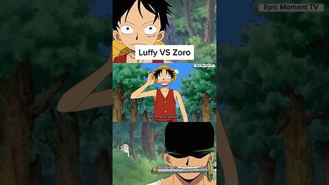 Luffy vs zoro... #anime #kartun #onepiece