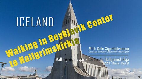 Iceland -Walking in Reykjavik Center to Hallgrímskirkja 2023│ Part 81
