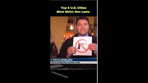 Top 5 U.S. Cities with the Most Strict Gun Laws #shorts