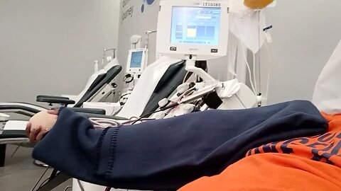 30 mins left Donating platelets again at @NYBloodCenter Downtown Brooklyn Location 2/14/23