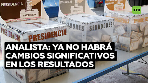 Analista: Ya no habrá cambios significativos en los resultados de los comicios en México