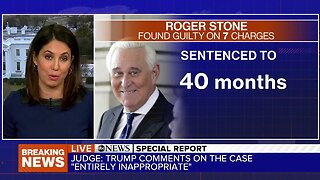 Roger Stone sentenced to 40 months in prison