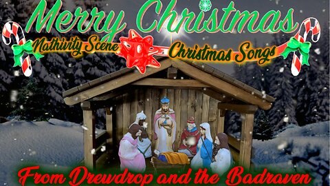 Nativity Scene with Christmas Songs 2022