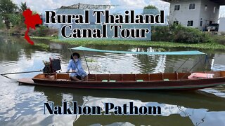 Canal tour in rural Thailand by longtail boat