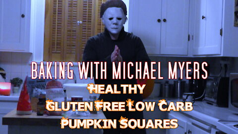 MICHAEL MYERS Healthy HALLOWEEN Pumpkin Squares Recipe | Gluten Free | KETO
