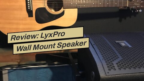 Review: LyxPro Wall Mount Speaker Bracket for Professional Audio PA Speaker Holder Set of 2 Pai...