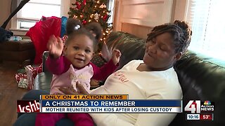 Mom who grew up in foster care reunites with her kids in time for Christmas