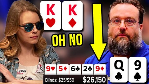 Her KINGS face a BRUTAL Fate vs. Brunson | Poker Hand of the Day presented by BetRivers