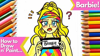 How to Draw and Paint Barbie from the Movie in Manga Version