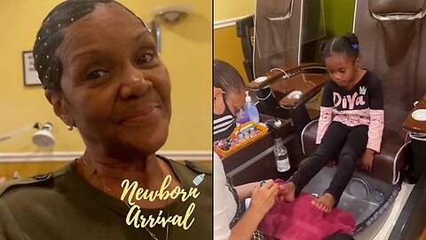 Jim Jones Mom Nancy Takes The Girls To Get Their Nails Done During Granny Duty! 💅🏾