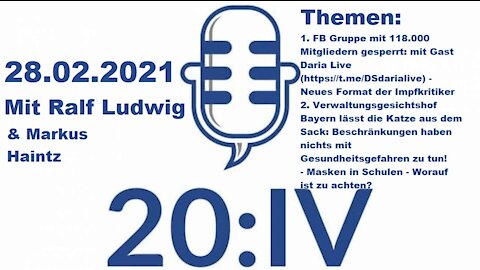 20:IV - 28.02.2021 Live mit Ralf Ludwig