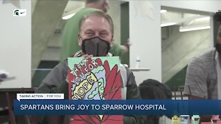 MSU players, coaches create artwork for children's hospital