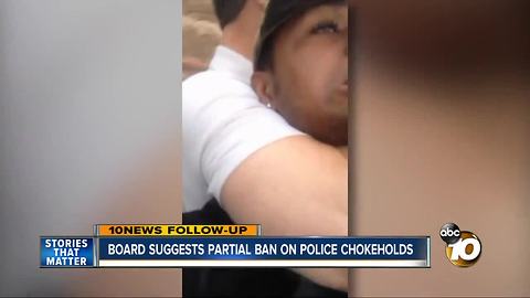 Follow-up: Board suggests partial ban on police chokeholds