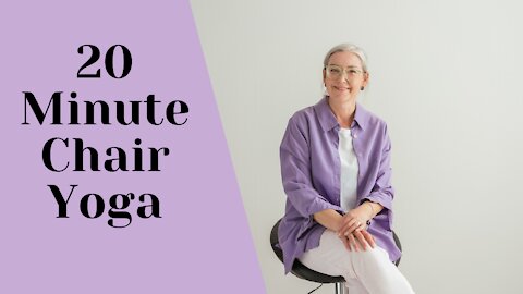 Gentle Chair Yoga - Easy for beginners and seniors - 20min