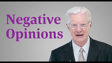 Brushing Off Negative Opinions - Bob Proctor