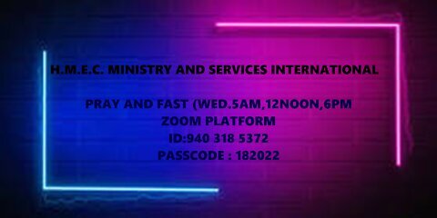 Prayer and Fast 26th Oct.2022. 6pm Dr.I.Espinet