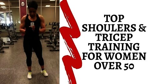 Top Shoulders and Tri's Workout For Women Over 50 #shoulderworkout #tricepsworkout