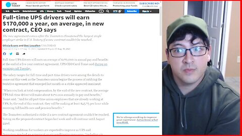 Full time UPS drivers will earn $170,000 a year, on average, in new contract, CEO says