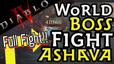 Diablo 4 Ashava World Boss Fight