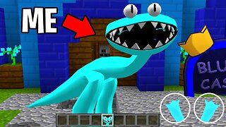 Trolling As CYAN In Minecraft! (Rainbow Friends Chapter 2)