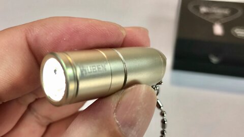 Mini Keychain Flashlight USB Rechargeable 10180 Li-ion Battery LED Flashlight by Wuben review