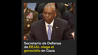 Jefe del Pentágono: “No hay pruebas de genocidio” en Gaza