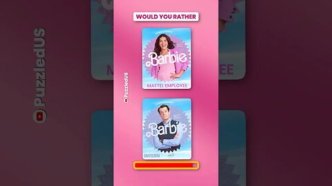 Would You Rather | Barbie Movie Edition 2023 #shorts #barbielovers #barbiemovie