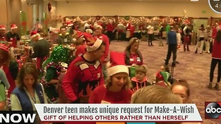 Denver teen makes unique request for Make-A-Wish