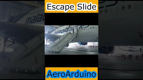 Watch How Malaysian Airlines Escape Slide Shooting #Aviation #Fly #AeroArduino