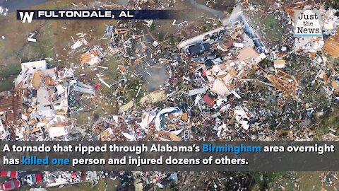Tornado rips through Alabama north of Birmingham, killing one, injuring dozens