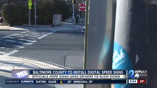 Baltimore County to install traffic calming digital signs to reduce speeding drivers