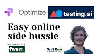 Making money online with SaaS gigs on Fiverr - AB Testing using Goolge Optimize & abtesting.ai